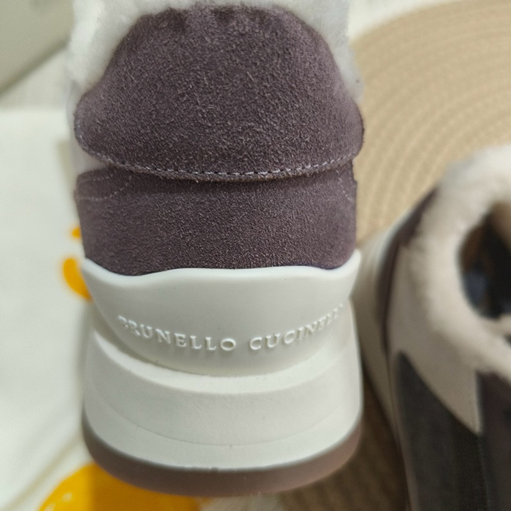 Brunello Cucinelli Wool-Lined Sneakers - Picture 5 of 8
